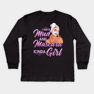 I Am A Mud Mascara | Country Girls At Heart | Country Girls Kids Long Sleeve T-Shirt